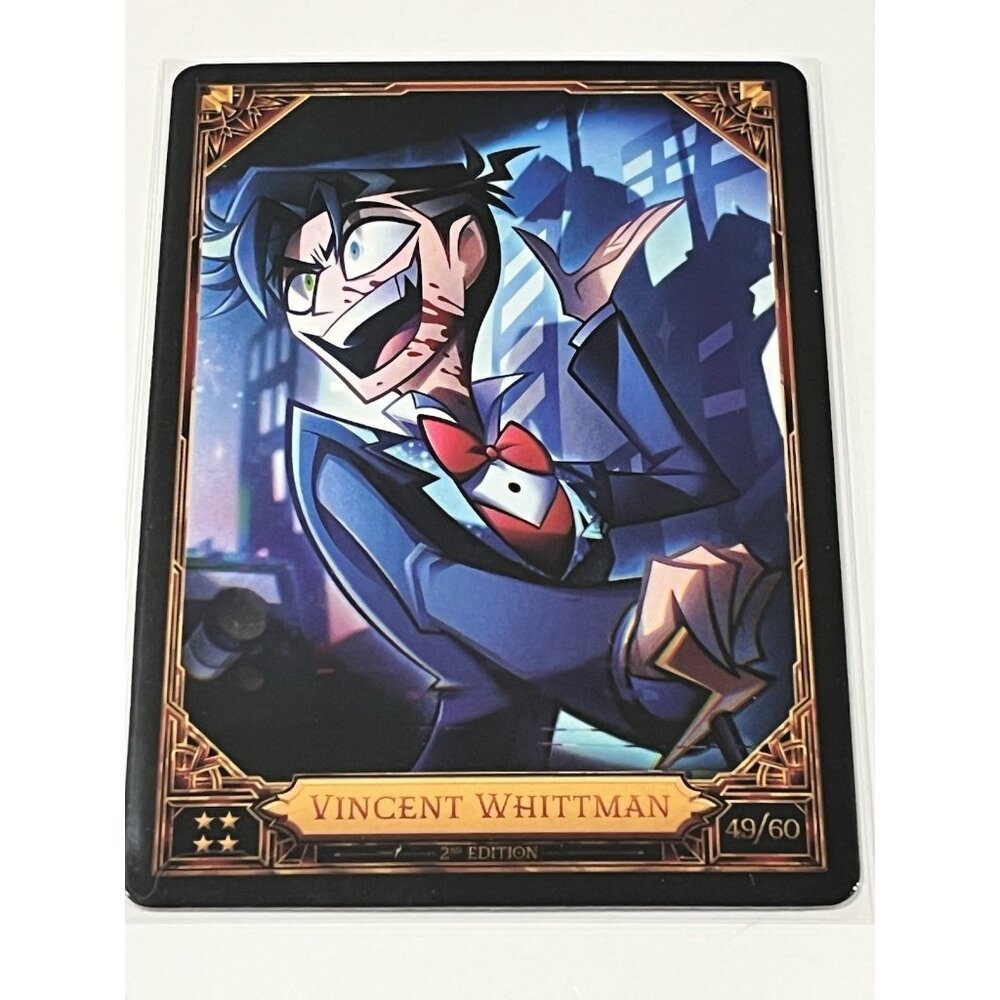 Hazbin Hotel Trading Card 2nd Edition Vincent Whittman Ultra Rare 49/60 MINT
